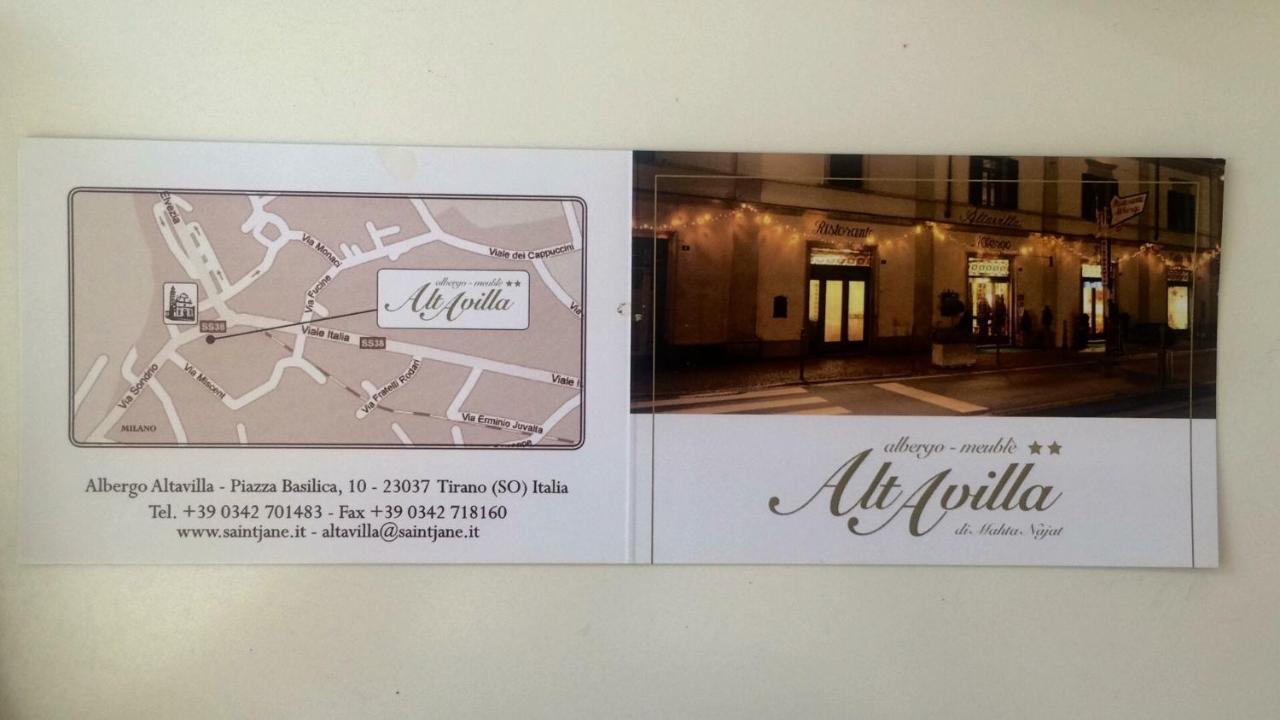Albergo Altavilla Tirano Exterior photo